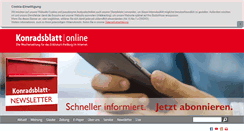 Desktop Screenshot of konradsblatt-online.de